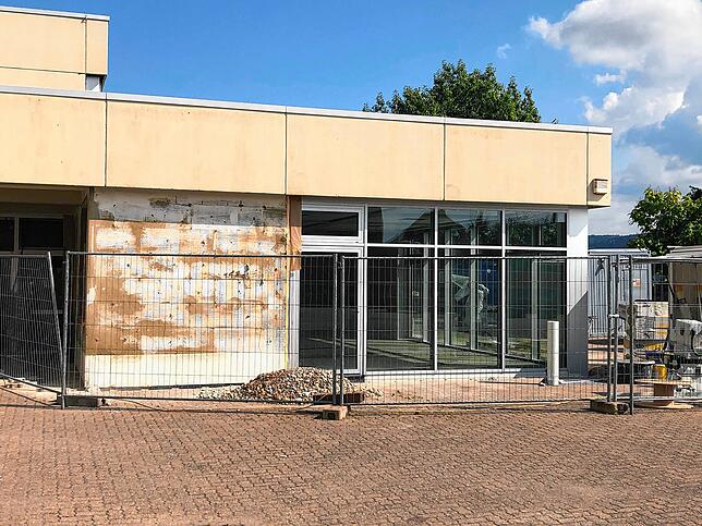 Der vergrößerte Aufenthaltsraum am Neubau der Hans-Thoma-Schule.