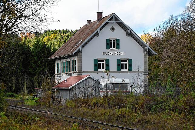 Der ehemalige Bahnhof ist in Privatbesitz.