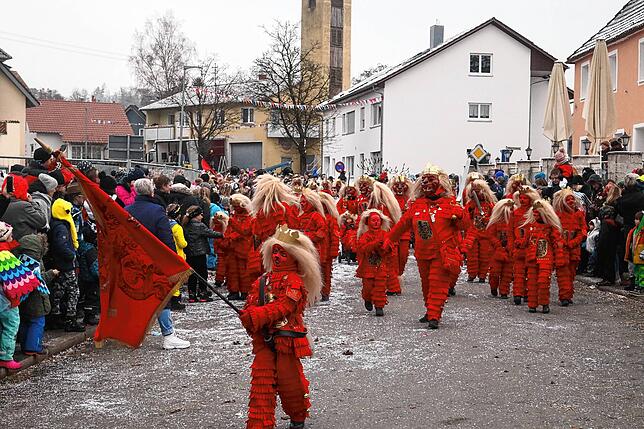 Bild 23: 29 Gruppen beim Jubiläumsumzug in Mühlhofen