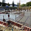 Das Fundament für die Neubauten der Städtischen Wohnungsbaugesellschaft im Fallenbrunnen steht zum Teil schon. Hier soll Wohn- und ...