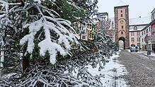 Wintereinbruch im Schwarzwald.
