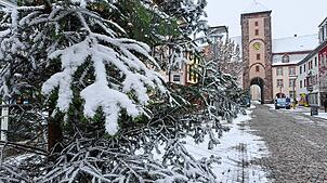 Wintereinbruch im Schwarzwald.