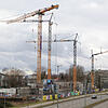 Seit Dezember 2018 passiert an der Baustelle des Maxx-e-Motion in Konstanz nicht mehr viel, die Arbeiten sind jetzt offenbar ruhend ...