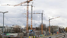 Seit Dezember 2018 passiert an der Baustelle des Maxx-e-Motion in Konstanz nicht mehr viel, die Arbeiten sind jetzt offenbar ruhend ...