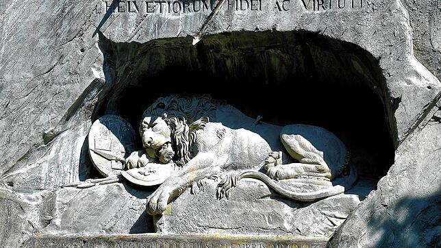Millionenfach besucht und fotografiert: das Löwendenkmal von Luzern.