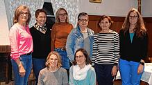 Der Vorstand der Landfrauen Weilheim (hinten, von links): Renate Villinger, Angelika Jehle, Nadja Gamp, Renate Stubbe, Monika ...