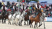 Aus nah und fern kommen die Besucher zum Donaueschinger Fest der Pferde. Besonders der Showabend, hier von 2023, ist immer wieder ein ...