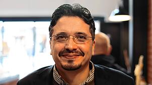 Ahmad Al Hamidi, Bundestagskandidat von Bündnis 90/Die Grünen, ist mit seinen 13 Prozent zufrieden.