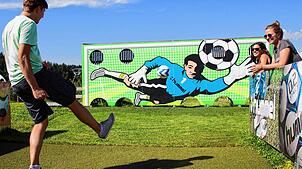 Fußballgolf macht echt Spaß.