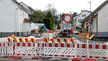 Gesperrt ist noch bis 12. April in Meßkirch die Pfullendorfer Straße. Hier laufen derzeit Arbeiten für den weiteren Ausbau des ...