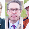 Klimaaktivistin Elgin Raupach (von links), Bundesverkehrsminister Andreas Scheuer und B-31-Befürworter Roland Frank. Bei der ...