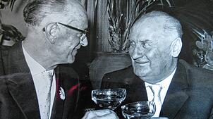 Eine Männerfreundschaft: Hans Matt-Willmatt (links) mit Christian Gotthard Hirsch.