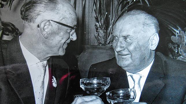 Eine Männerfreundschaft: Hans Matt-Willmatt (links) mit Christian Gotthard Hirsch.