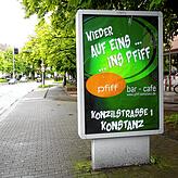 Am Konstanzer Zähringerplatz ist nichts mehr zu sehen von den gefälschten Plakaten der Klimaaktivisten.