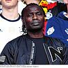 Souleymane &bdquo;Samy&ldquo; Sané, Vater des aktuellen deutschen Nationalspielers Leroy Sané, während eines Spiels bei der Fußball-EM ...