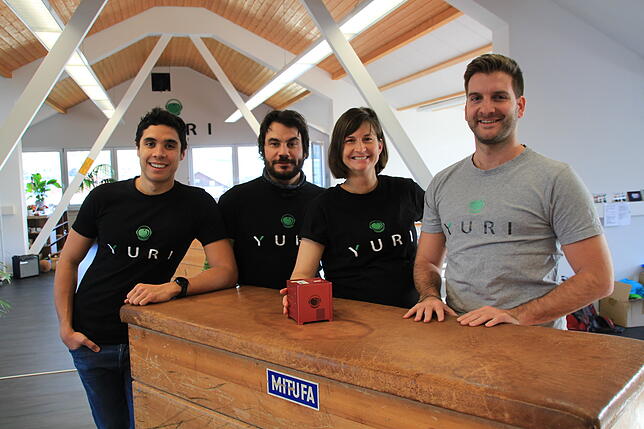 Sie sind Yuri (von links): Mark Kugel, Christian Bruderrek, Maria Birlem und Philipp Schulien.