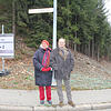Das Schild für die zweite Zufahrtsstraße zum Prüfzentrum trägt den Namen von Gottlieb Daimler. Für die Namensgebung der neuen Straßen ...