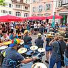 Der Marktplatz war zum ersten Brunnenfest der Hohenhewenteufel gut besucht. Die Guggenmusik Mühlengeischter aus Eigeltingen organisierte ...