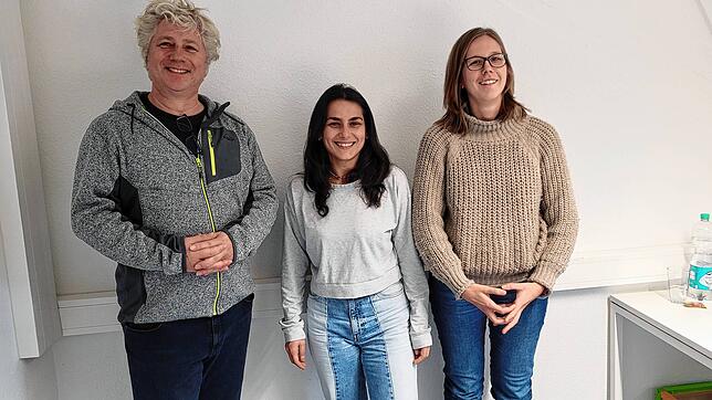 Stefan Schlagowsky-Molkenthin, Linda Kelmendi und Annika Bremermann (von links) arbeiten in der Stabsstelle Integration und haben einen ...