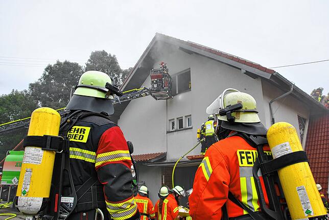 Der Feuerwehrbedarfsplan zeigt auf, wie die Herrischrieder Feuerwehr auch in Zukunft einsatzfähig bleibt. Das Bild zeigt die ...