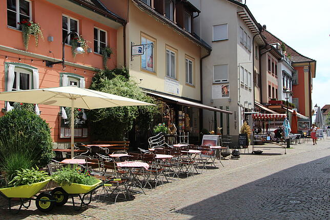Markdorfs Altstadt mit den inhabergeführten Ladengeschäften und den Gastronomien und Cafés ist definitiv ein Attraktivitätsfaktor.