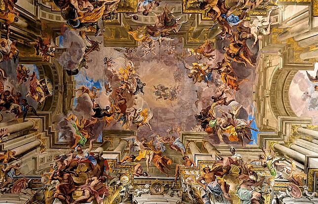 „Triumph des St. Ignazio“ von Andrea Pozzo (1642-1709): Architektonische Meisterleistungen des Menschen begeisterten die Künstler des ...