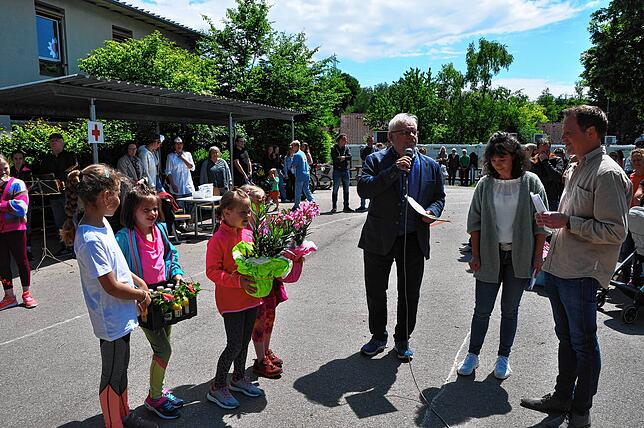 Bild 6: Bilder vom Sponsorenlauf der Grundschule Leimbach