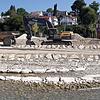 Die Baustelle der Landesgartenschau 2020 vom Bodensee aus fotografiert.