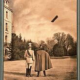 Der Kaiser auf Besuch: Wilhelm II. (rechts) besucht seinen Freund Fürst Max Egon II. von Fürstenberg. Im Schlosspark von Donaueschingen ...