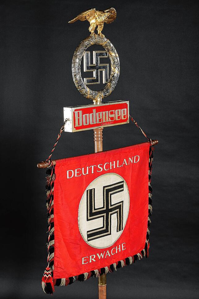 Die Originalstandarte des Konstanzer SA-Sturms „Bodensee“, ein überaus seltenes Relikt der NS-Diktatur, wird versteigert.