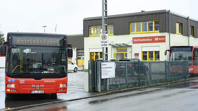 Der Betriebshof der Südbadenbus an der Eisenbahnstraße. Ab dem 1. Januar 2020 wird sich das Unternehmen aus der Stadt komplett ...
