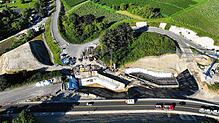 Die Baustelle an der Rengoldshauser Straße in Überlingen. Seit mehreren Monaten laufen hier Arbeiten an einer Brücke.
