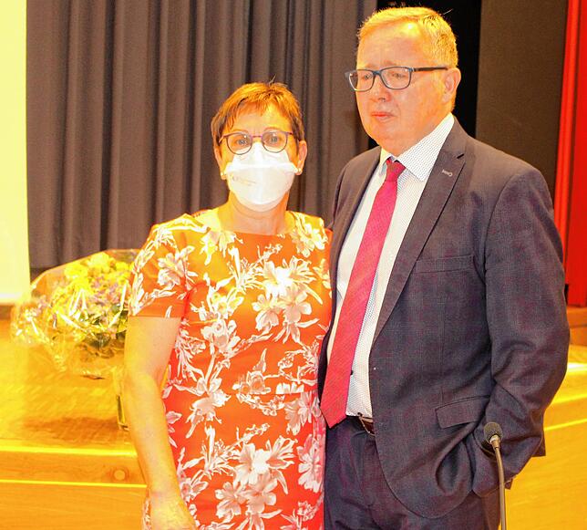 Sichtlich gerührt hatte Rolf Vögtle den größten und liebevollsten Dank an seine Ehefrau Marianne gerichtet.