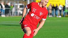 Albert Malaj, Rielasinger Doppeltorschütze am ersten Spieltag, will auch am Sonntag wieder treffen.