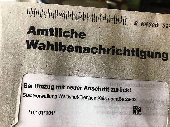 Die Stadtverwaltung Waldshut-Tiengen hat die Wahlbenachrichtigung für die OB-Wahl am 23. Juli verschickt.