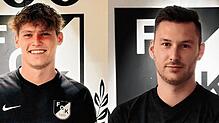 Zwei von sechs Neuen: Bennet Dietel (links) kommt vom FC Neuenburg zum FC Kandern und vom FC Wittlingen kehrt Tim Lamprecht zurück.