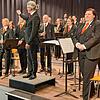 Musikdirektor Ralf Ochs mit der Stadtkapelle, die beispielsweise mit dem Stück „Alexander VI.“ aus der Symphonie „The Borgias“ von Otto ...