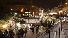 Eindrücke des Konstanzer Weihnachtsmarkts 2019 an der Marktstätten-Unterführung.