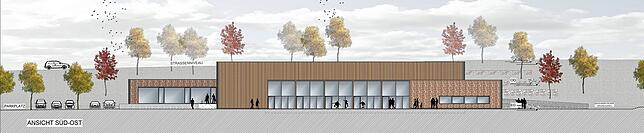Noch sind Details zu klären, aber die Halle nimmt Form an.