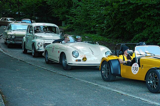 Bild 9: Die Oldtimer-Rallye Eggberg-Klassik am Samstag sorgt wieder für Begeisterung