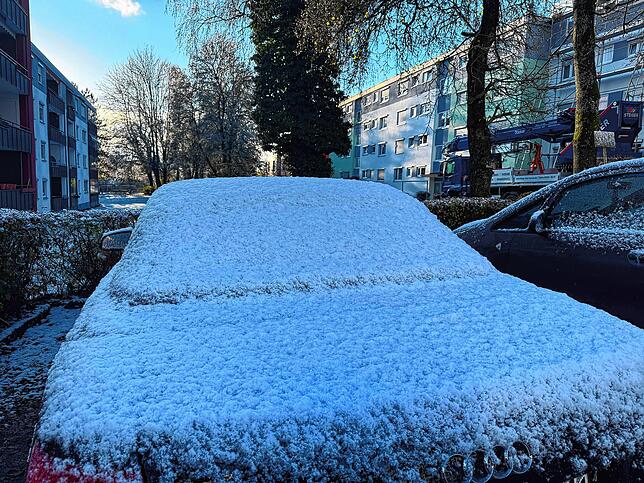 Der erste Schnee: Ein bisschen Winter ist am 20. November in Schwenningen angekommen.