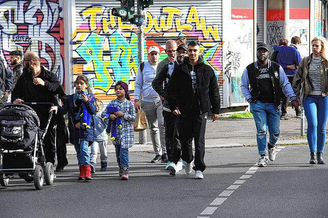 In der Sonnenallee in Neukölln leben überwiegend arabische Familien.