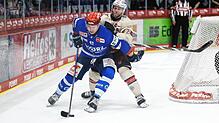 Die Schwenninger Wild Wings um Alexander Karachun (links) ärgern sich über die 0:2-Niederlage gegen die Nürnberg Ice Tigers.