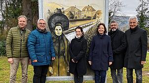 Von links: Eckehard Pfeiffer, Ralf Baumert, Roberta Mincone, Silke Regitz,Ottokar Graf und Roland Striebel.