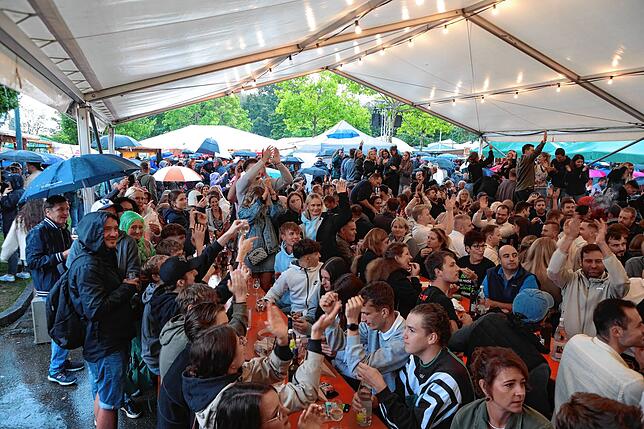 Bild 35: Ein Prosit der Gemütlichkeit! Fotos vom zweiten Abend beim Reichenauer Weinfest 2025