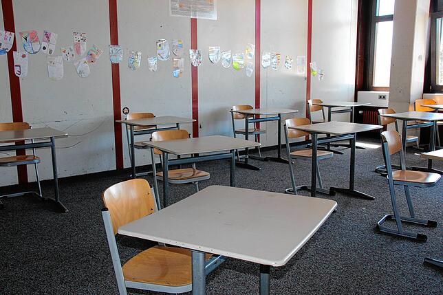 So sieht die Corona-bedingte Sitzordnung im Thomas-Strittmatter-Gymnasium in St. Georgen aus.