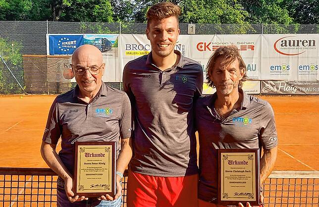 Abschied: Teamchef Peter König (links) und Trainer Christoph Back (rechts) geben nach dieser Saison nach vielen Jahren ihre Ämter ab und ...