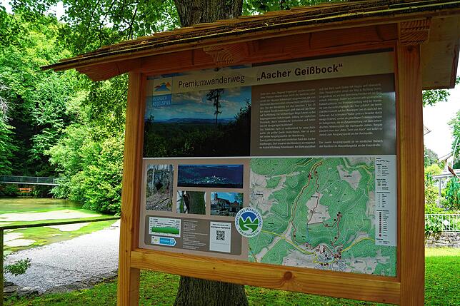 Startpunkt der Wanderung Aacher Geißbock ist die Aachquelle.