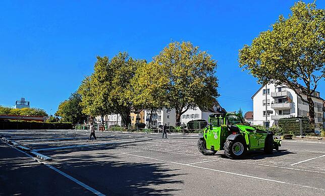 Am Donnerstagnachmittag liegen bisher nur Streben auf dem Parkplatz am Hinteren Hafen.