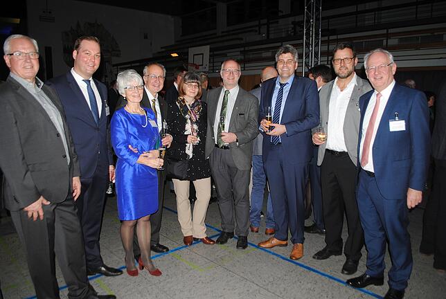 Grenzüberschreitende Gespräche: Helmut Maier (früherer CDU-Stadtrat Waldshut-Tiengen), Felix Schreiner (CDU-Bundestagsabgeordnete), ...